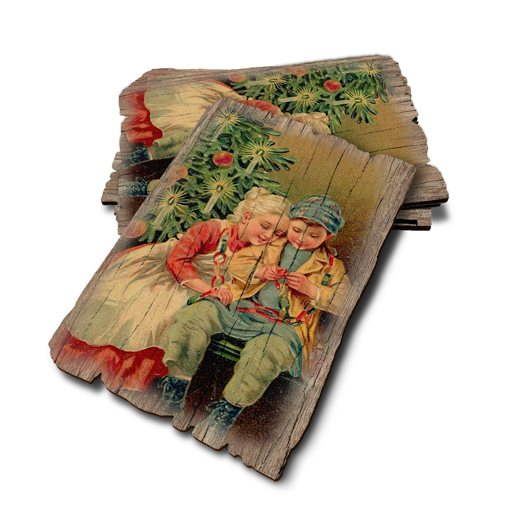 Christmas Kids - Weathered Edge Rustic Edge Postcard (5pk // $2.80ea)