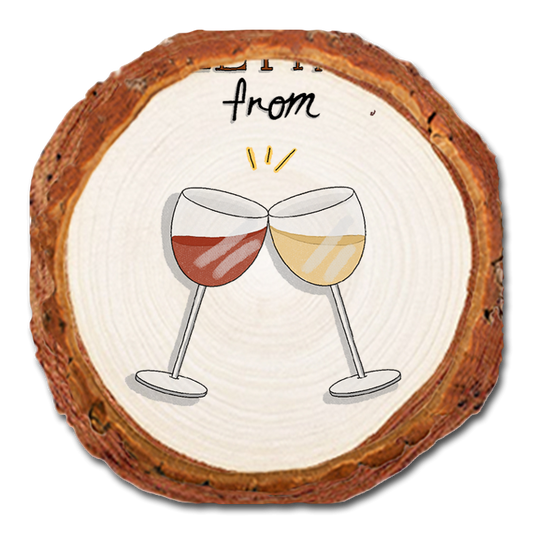 Coaster: Live Edge - Cheers Wine (Pack of 5)