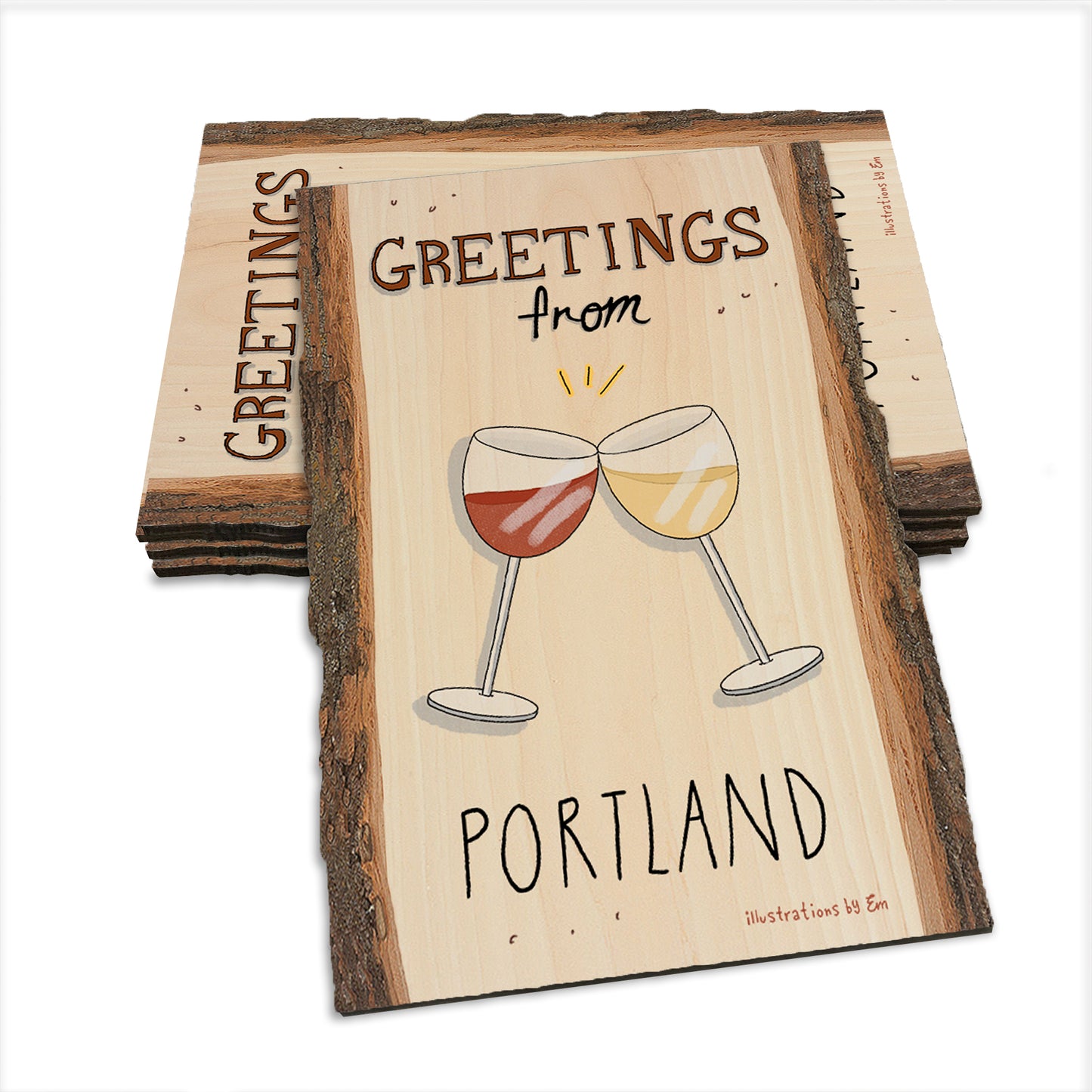 Cheers Wine - Live Edge Live Edge Postcard (5pk // $2.80ea)