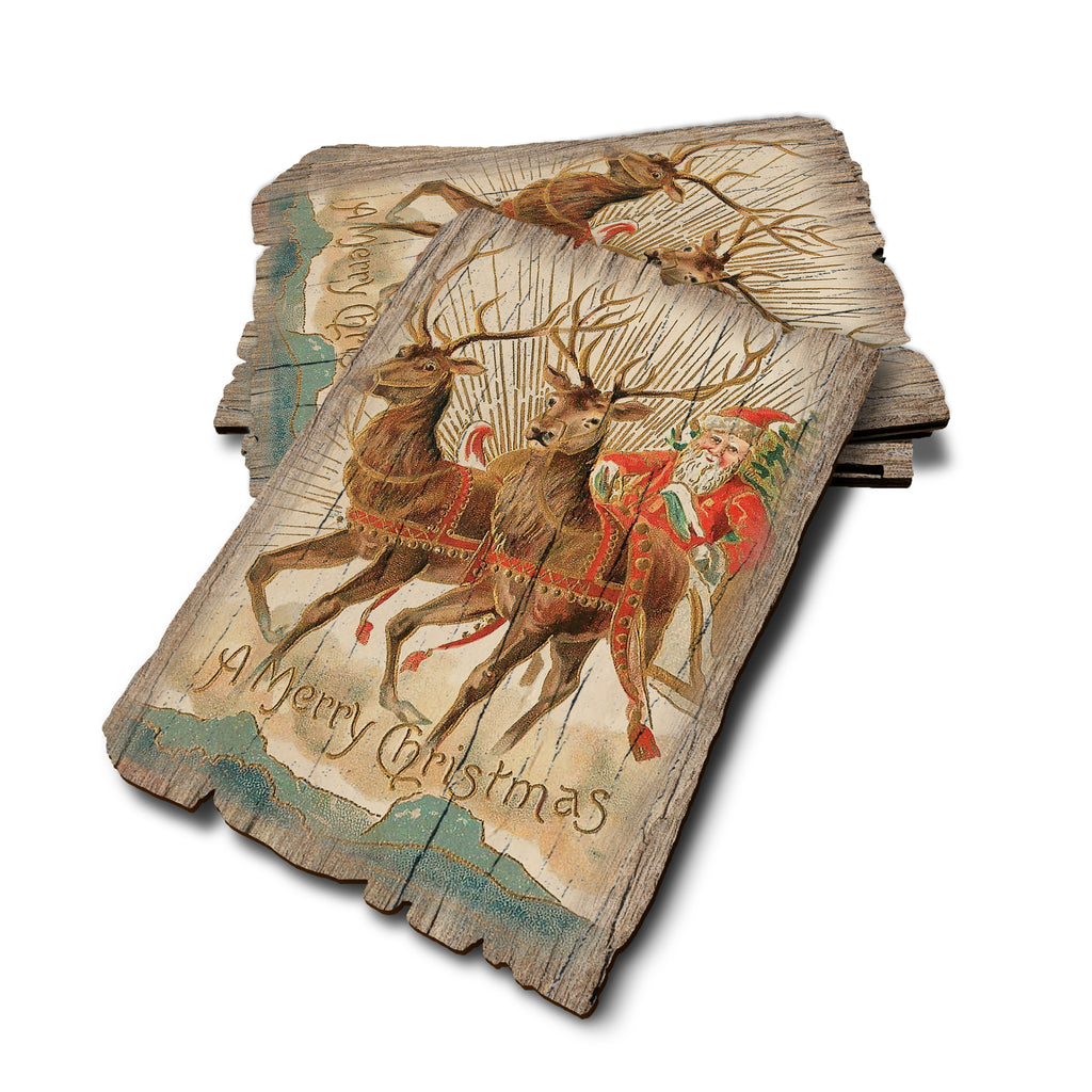 Dancer And Prancer - Weathered Edge Rustic Edge Postcard (5pk // $2.80ea)