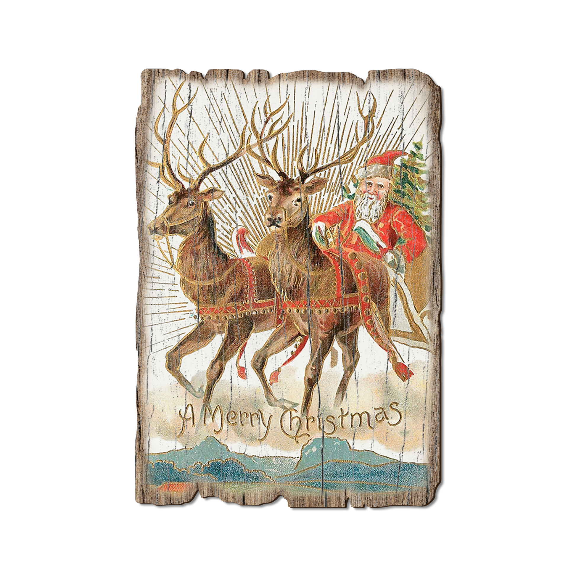 Ornament: Weathered Edge - Dancer & Prancer