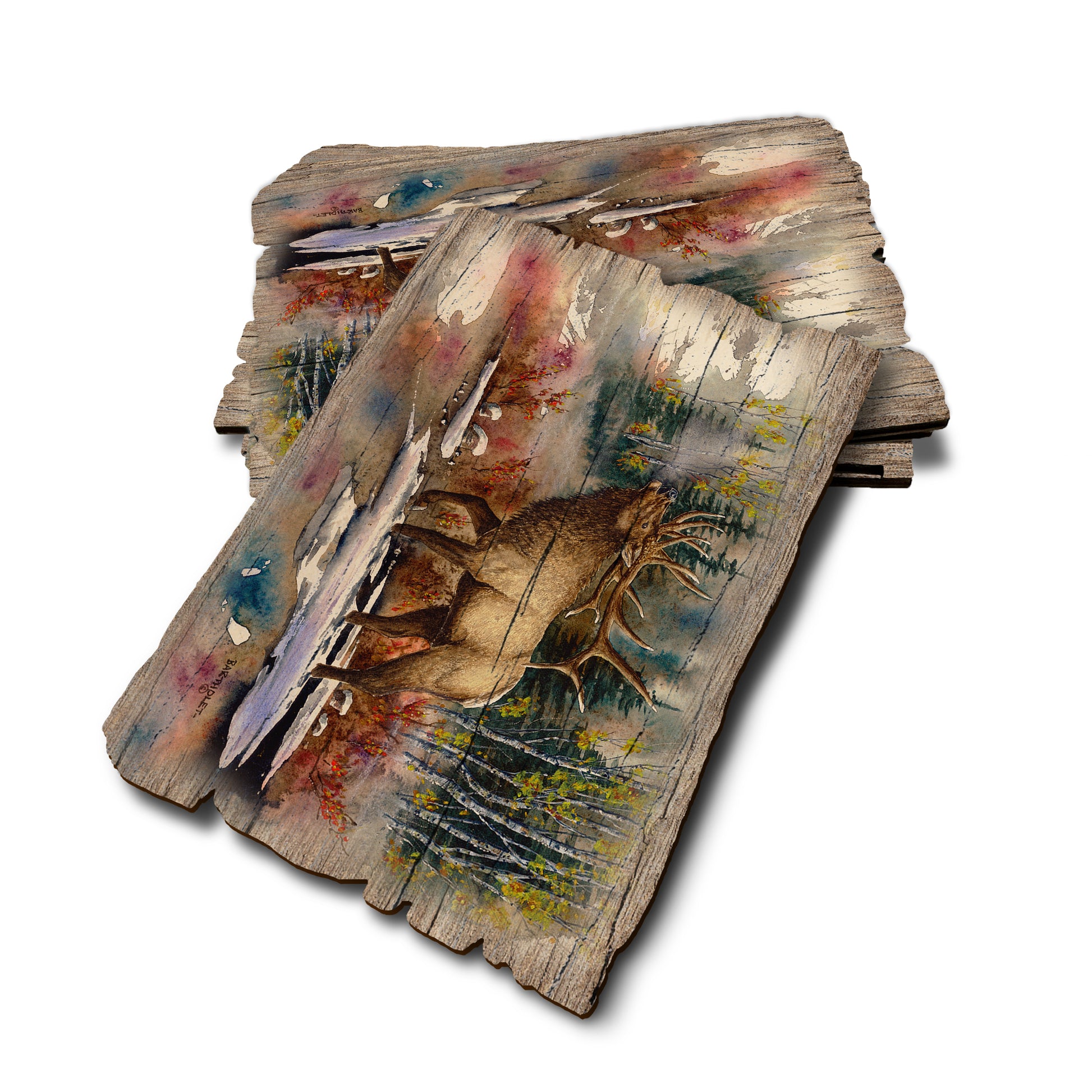 Bartholet's Autumn Music - Weathered Edge Rustic Edge Postcard (5pk // $2.80ea)