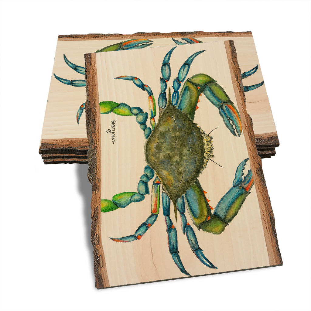 Bartholet's Blue Crab - Live Edge Live Edge Postcard (5pk // $2.80ea)