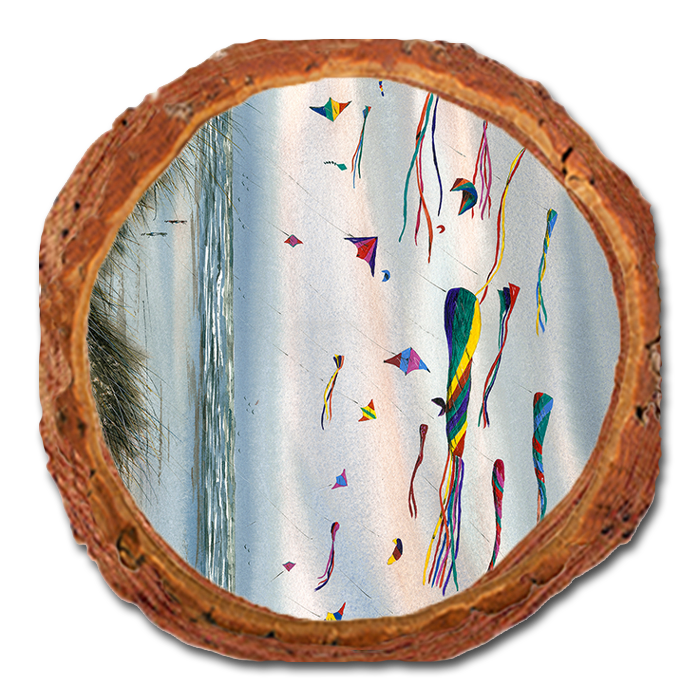 Coaster: Live Edge - Bartholet's Beach Kites