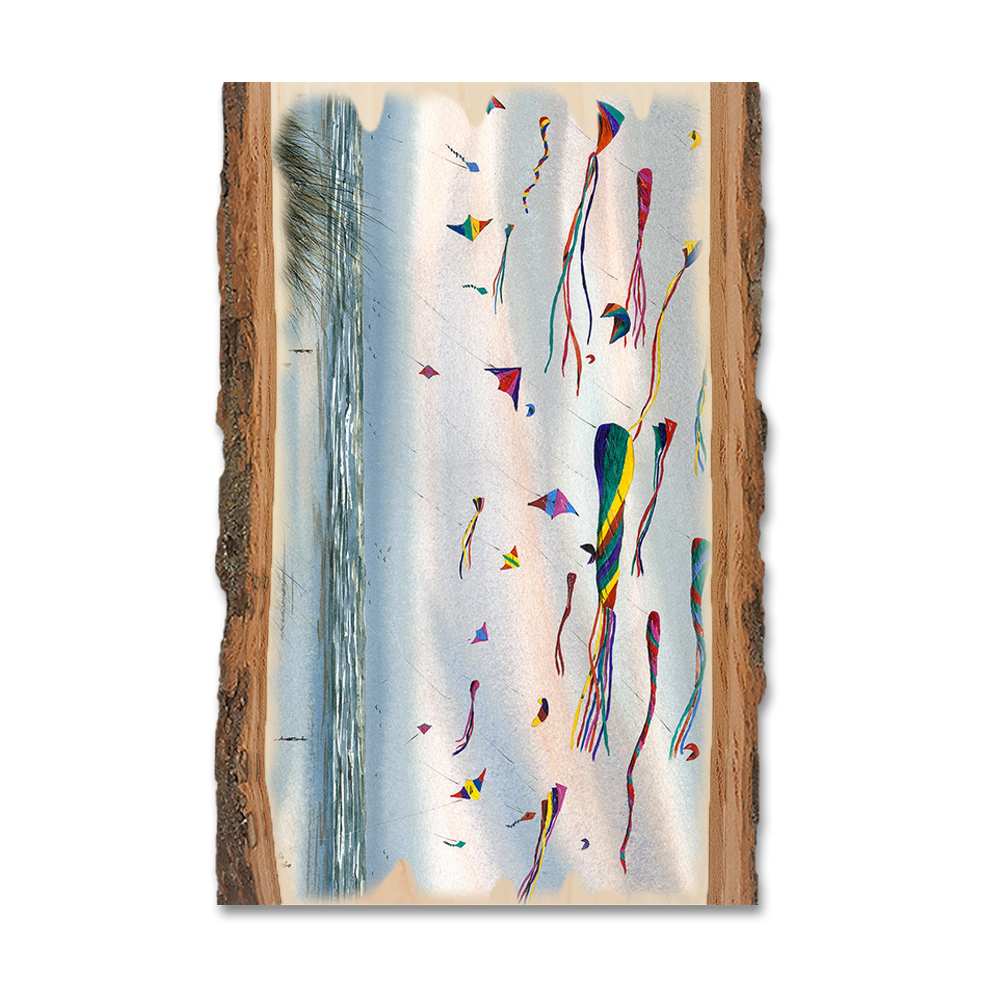 Greeting Card: Live Edge - Bartholet's Beach Kites