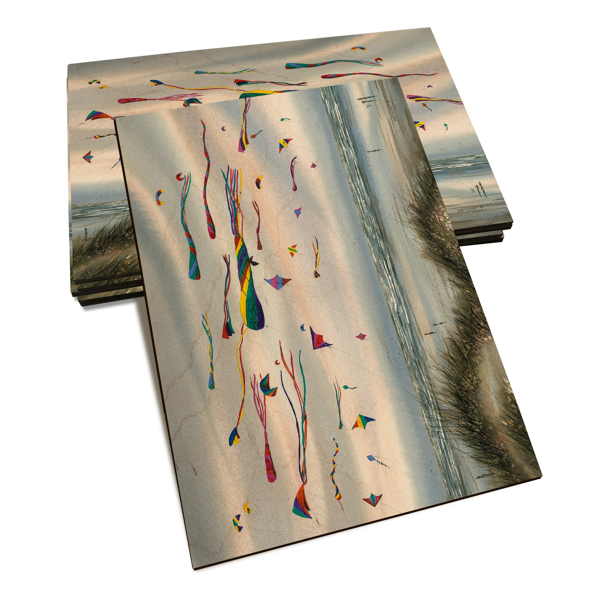 Bartholet's Beach Kites  - Classic Edge Classic Edge Postcard (5pk // $2.80ea)