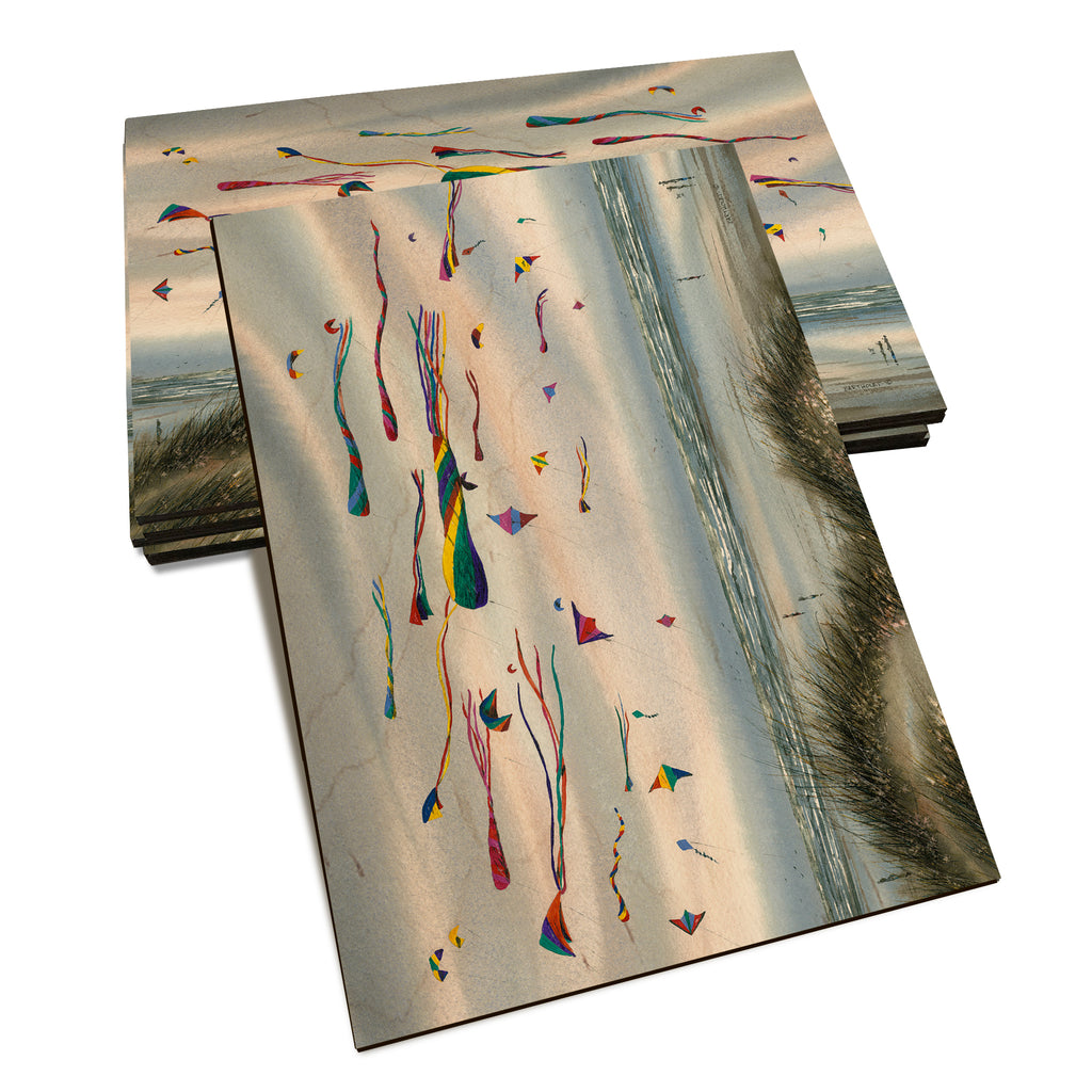 Bartholet's Beach Kites  - Classic Edge Classic Edge Postcard (5pk // $2.80ea)