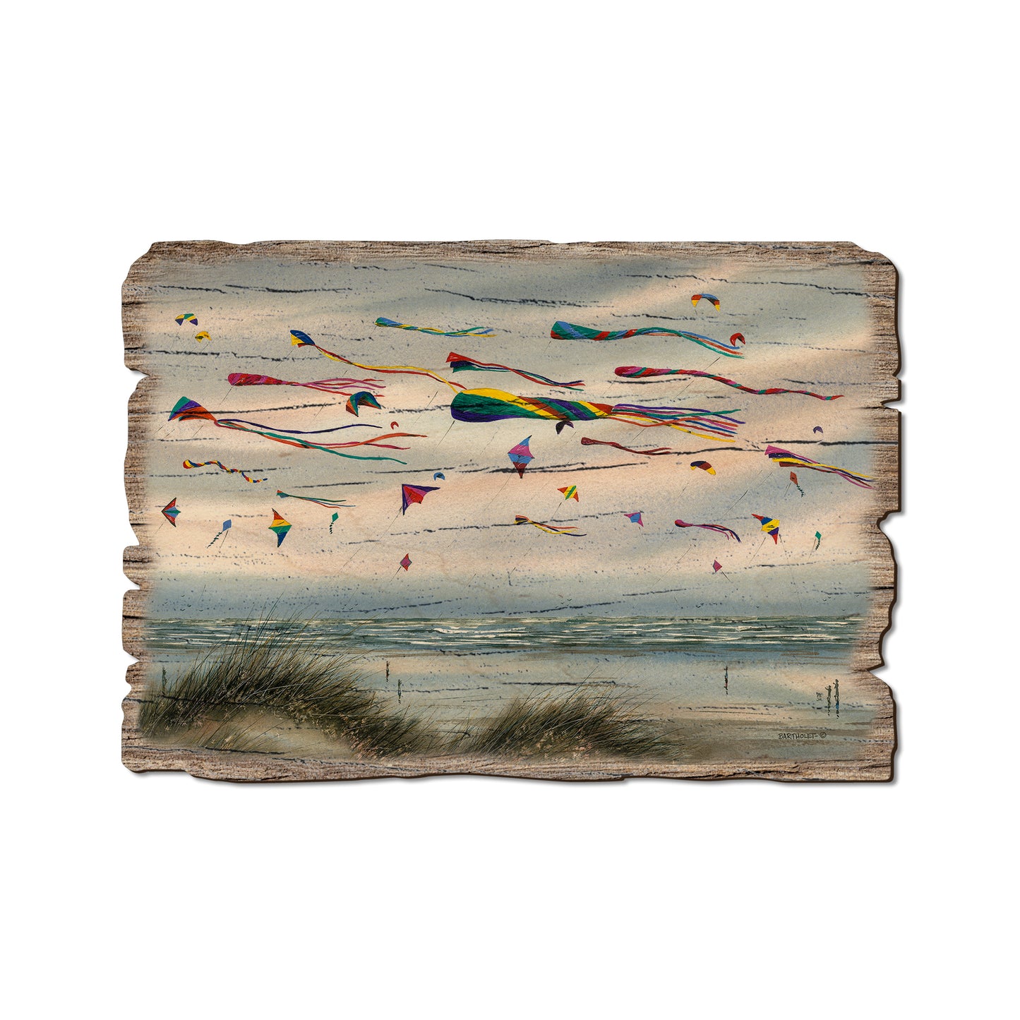Bartholet's Beach Kites - Rustic Edge Postcards & Magnets Rustic Edge Postcard (5pk // $2.80ea)