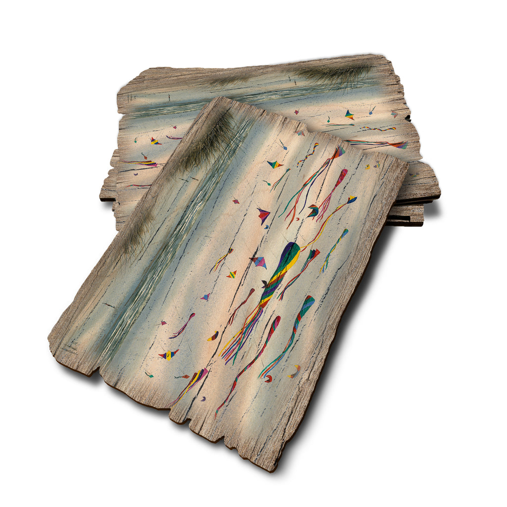 Bartholet's Beach Kites - Weathered Edge Rustic Edge Postcard (5pk // $2.80ea)