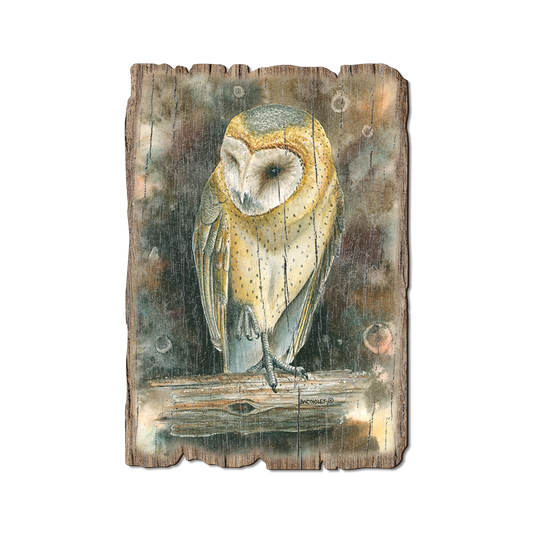 Greeting Card: Weathered Edge - Bartholet's Barn Owl