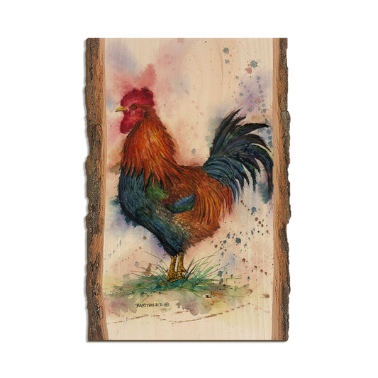 Bartholet's Barnyard Rooster  - Live Edge Live Edge Postcard (5pk // $2.80ea)