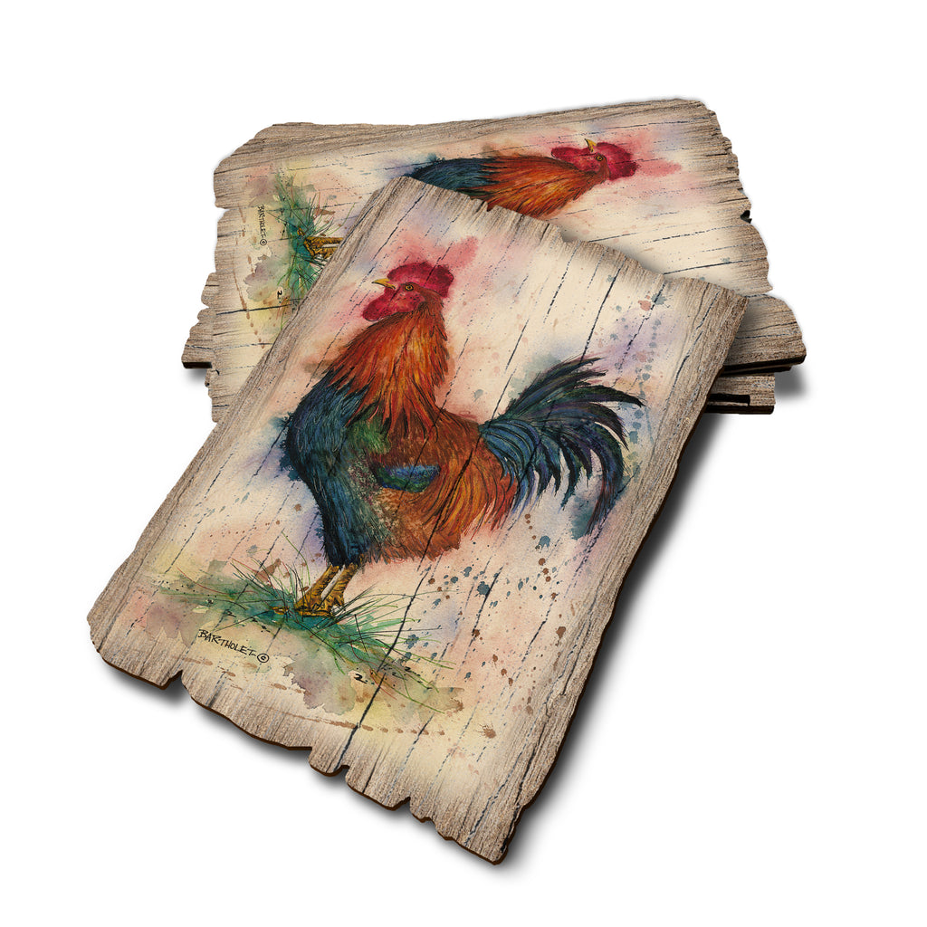 Bartholet's Barnyard Rooster - Weathered Edge Rustic Edge Postcard (5pk // $2.80ea)
