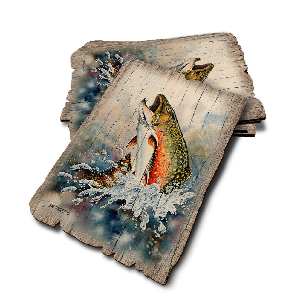 Bartholet's Brook Trout - Weathered Edge Rustic Edge Postcard (5pk // $2.80ea)