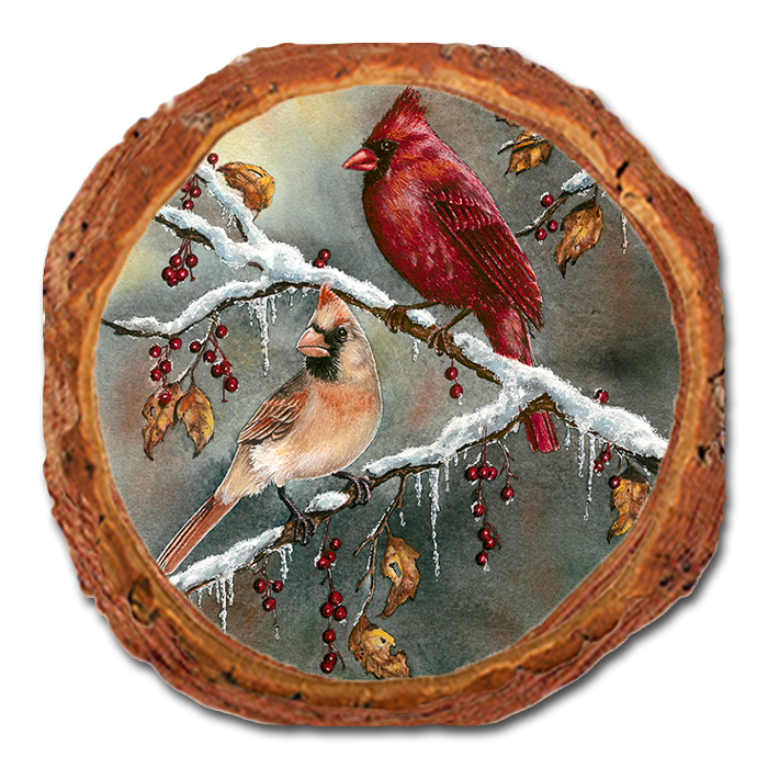 Coaster: Live Edge - Bartholet's Cardinals (Pack of 5)