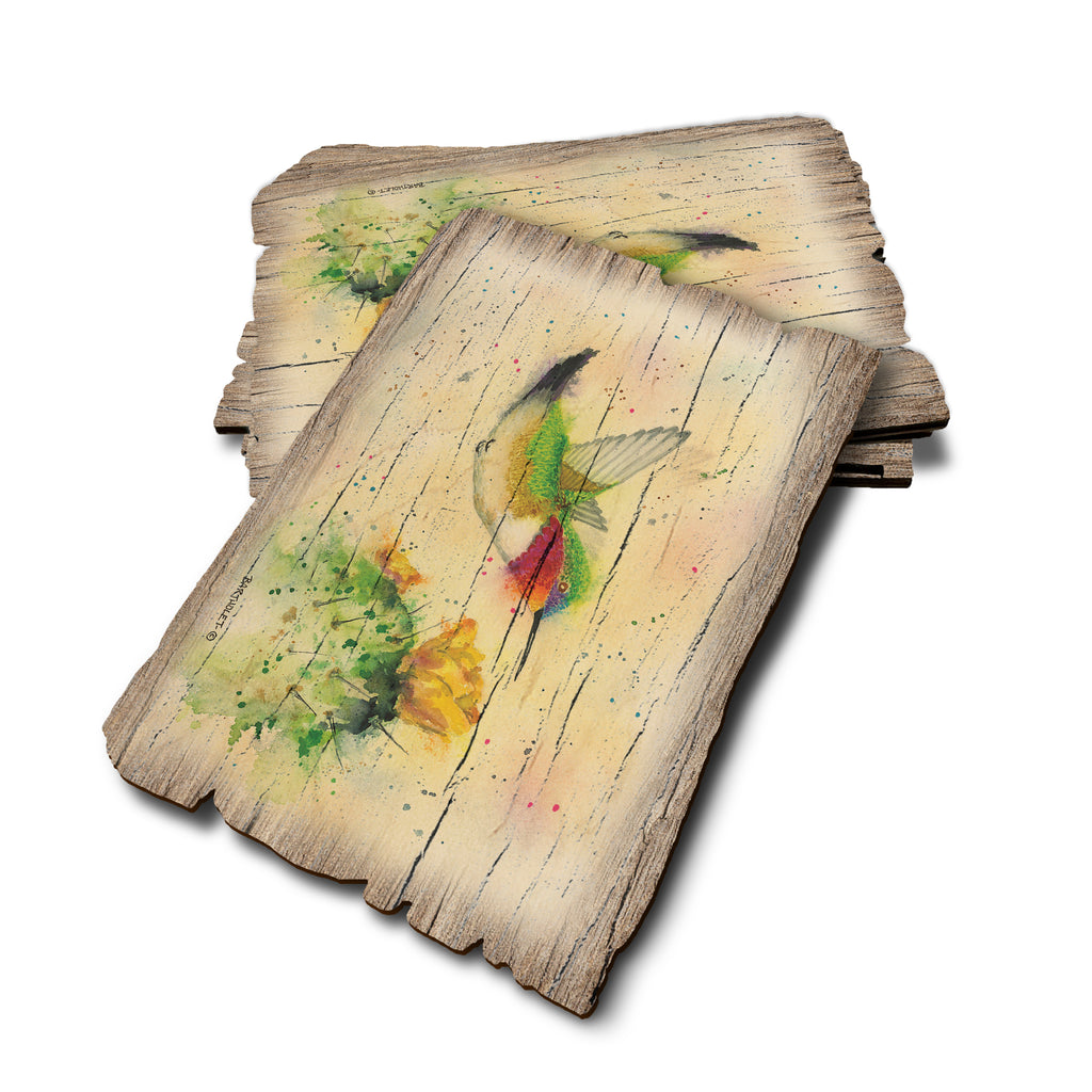 Bartholet's Cactus Flyby - Weathered Edge Rustic Edge Postcard (5pk // $2.80ea)