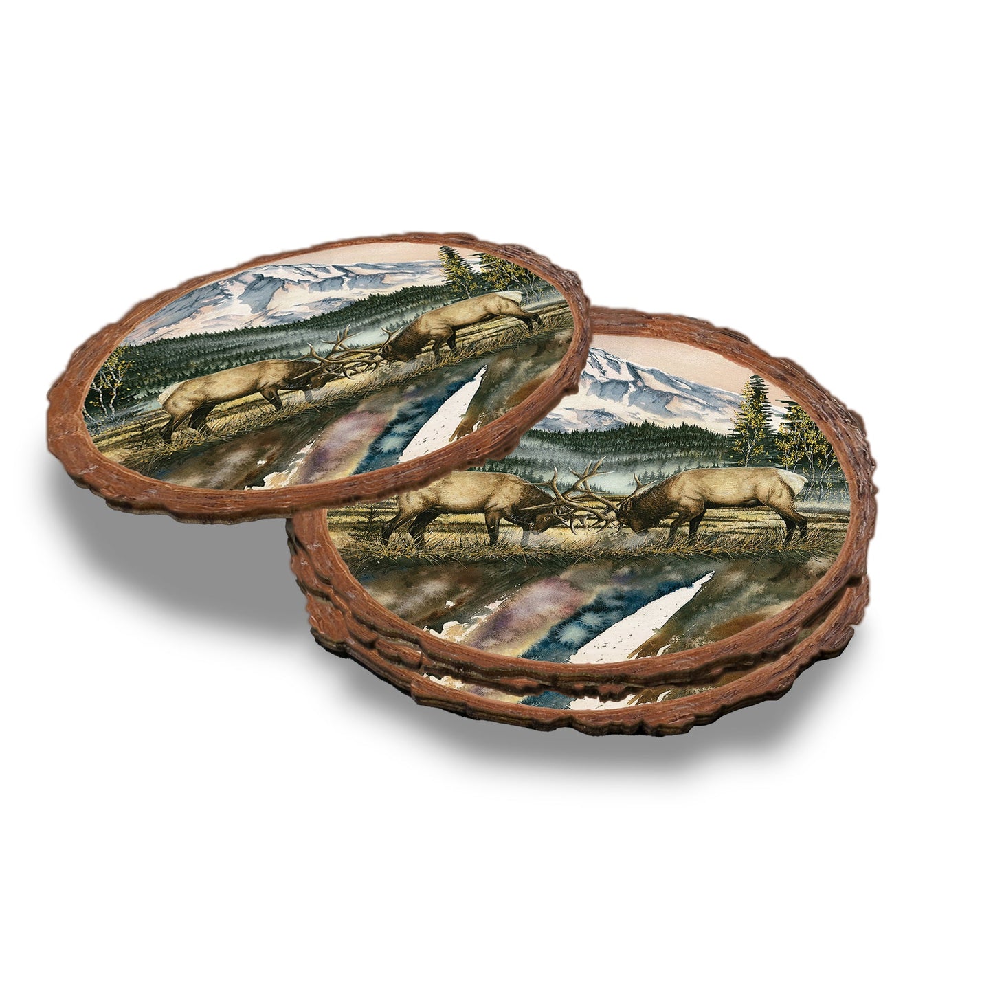 Bartholet's Clash Of The Titan  - Live Edge Live Edge Coaster (5pk // $2.80ea)