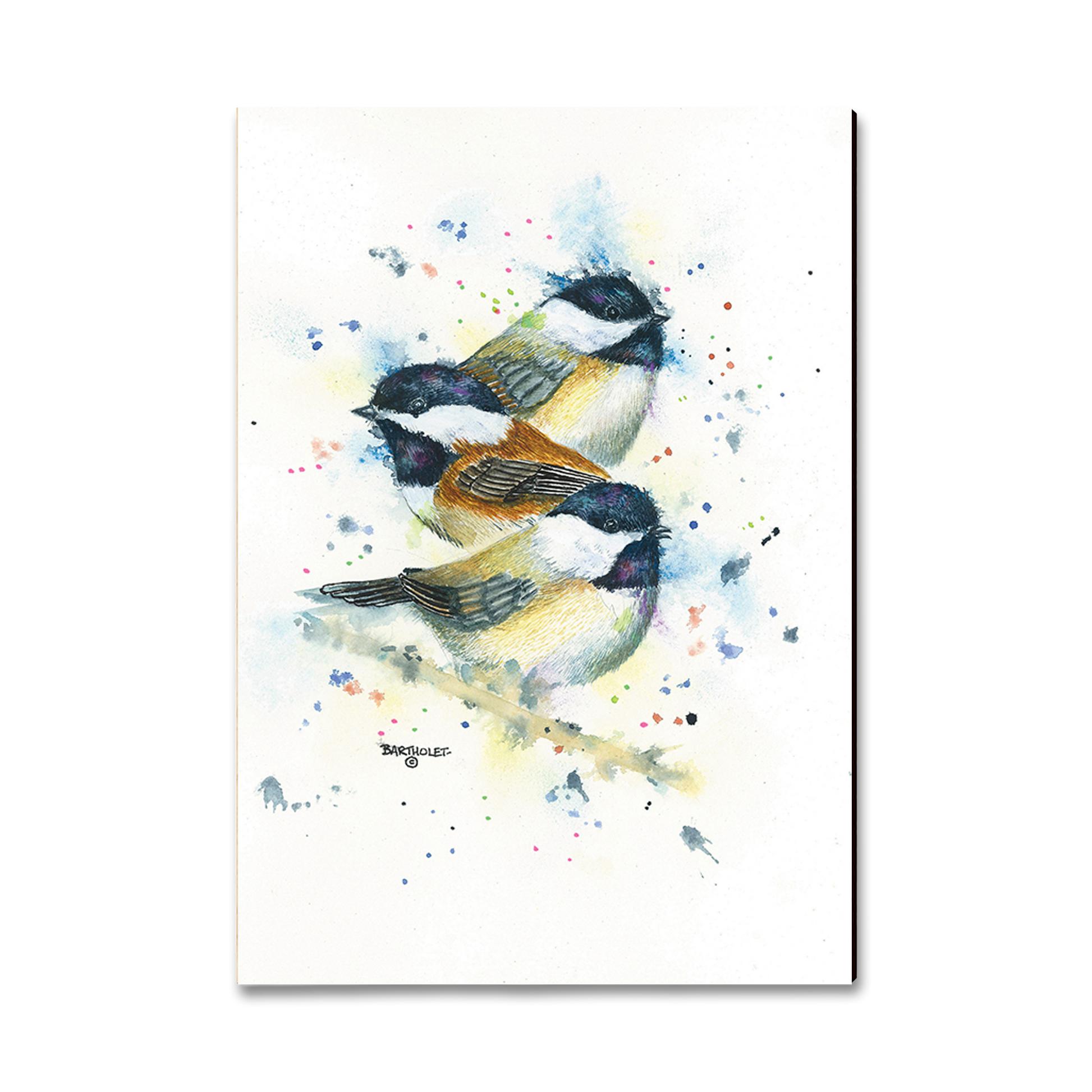 Postcard: Classic Edge - Bartholet's Chickadee Trio