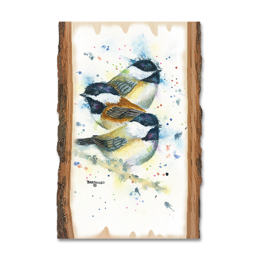Magnet: Live Edge - Bartholet's Chickadee Trio
