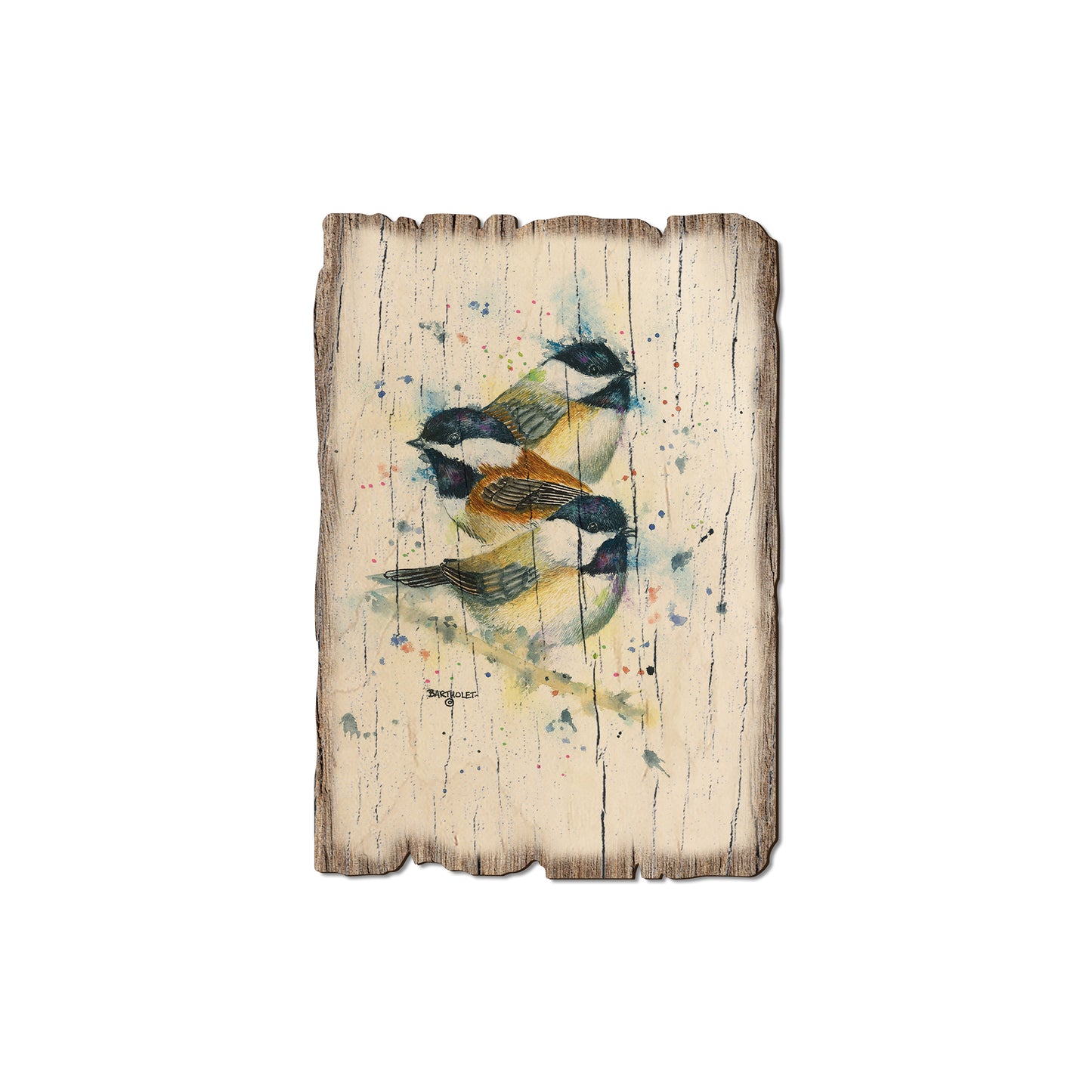 Bartholet's Chickadee Trio - Rustic Edge Postcards & Magnets Rustic Edge Magnet (5pk // $2.80ea)