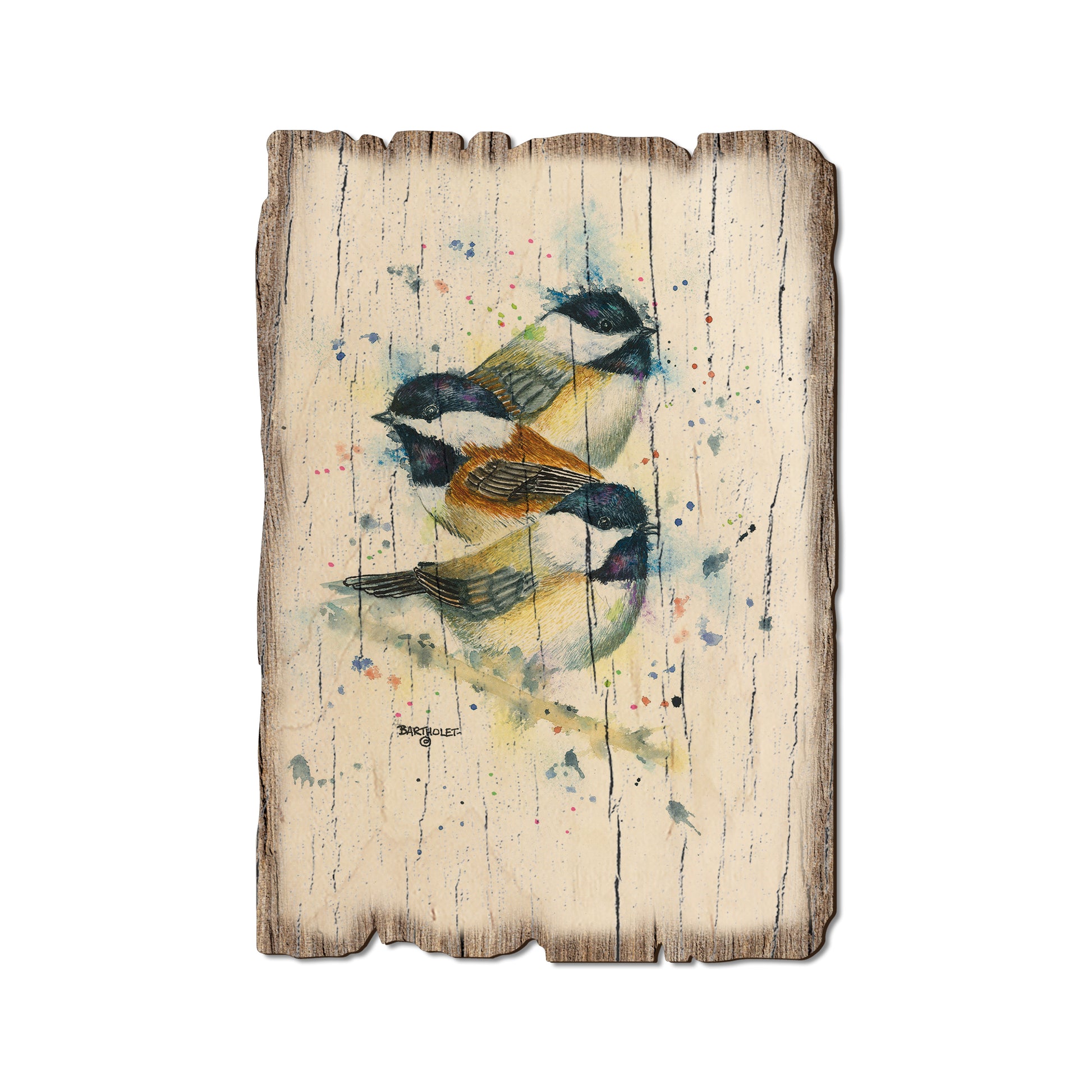 Bartholet's Chickadee Trio - Rustic Edge Postcards & Magnets Rustic Edge Postcard (5pk // $2.80ea)