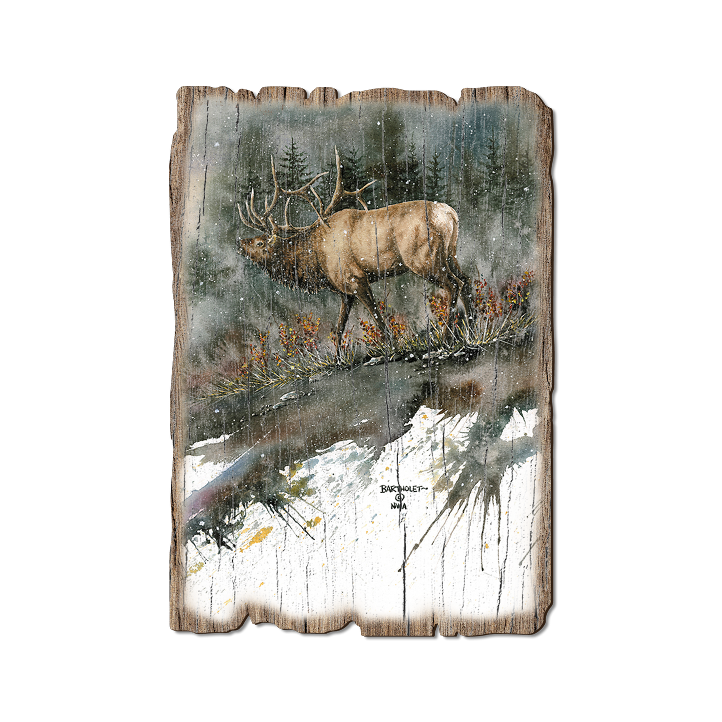 Ornament: Weathered Edge - Bartholet's Day Ridge Bull (Pack of 5)