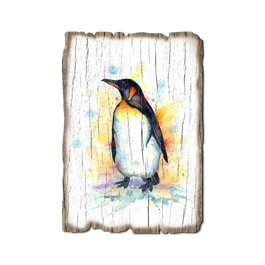 Greeting Card: Weathered Edge - Bartholet's Emperor Penguin (Pack of 5)