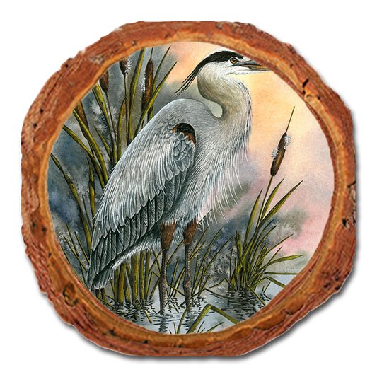 Coaster: Live Edge - Bartholet's First Light Heron