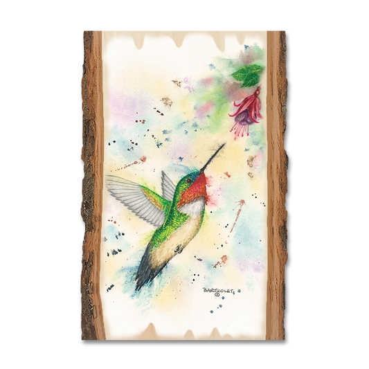 Greeting Card: Live Edge - Bartholet's Fuchsia Fun
