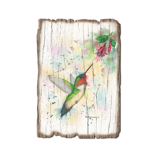 Greeting Card: Weathered Edge - Bartholet's Fuchsia Fun (Pack of 5)