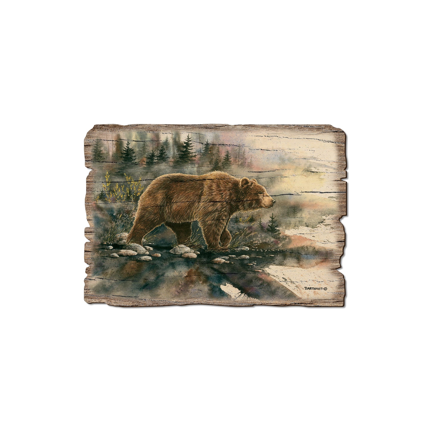 Bartholet's Glacier Grizz - Rustic Edge Postcards & Magnets Rustic Edge Magnet (5pk // $2.80ea)