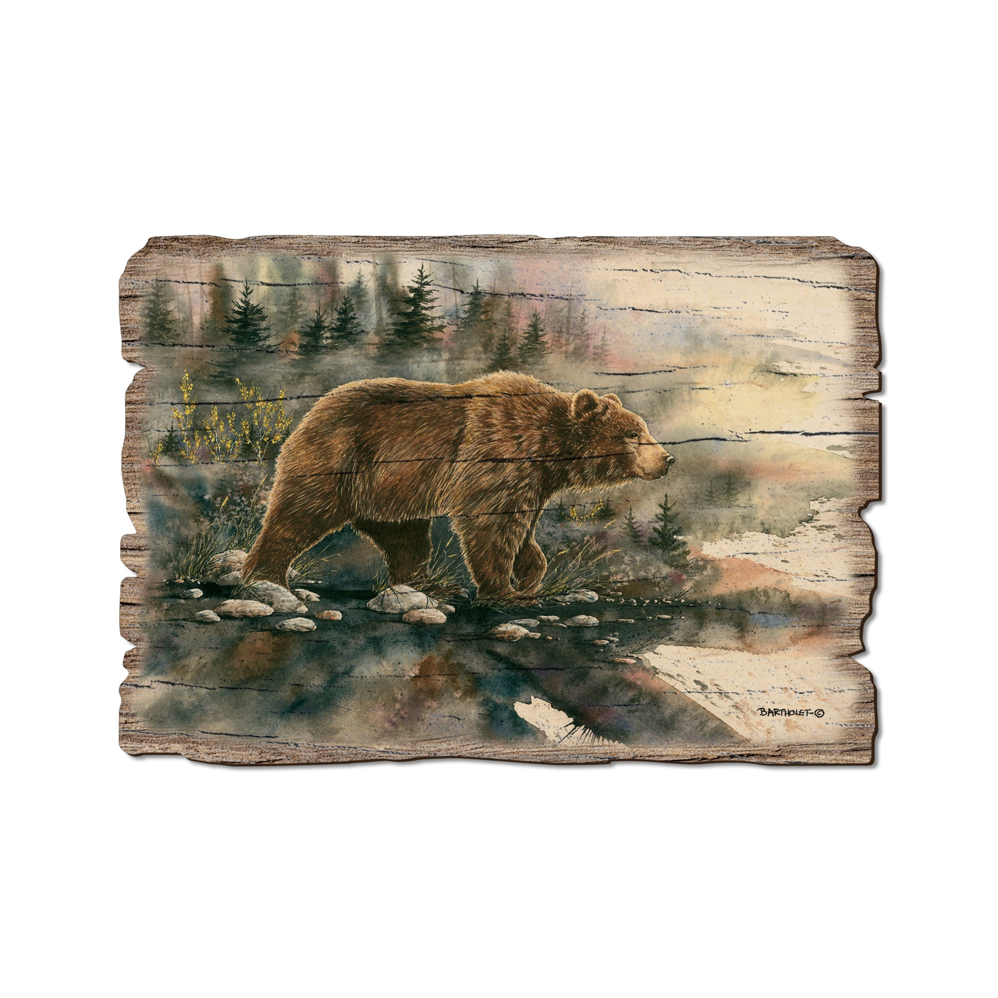 Bartholet's Glacier Grizz - Rustic Edge Postcards & Magnets Rustic Edge Postcard (5pk // $2.80ea)