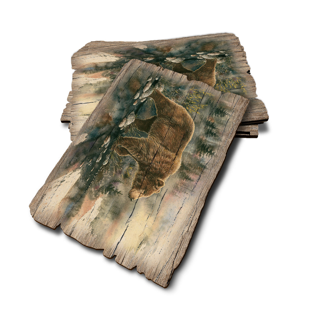 Bartholet's Glacier Grizz - Weathered Edge Rustic Edge Postcard (5pk // $2.80ea)