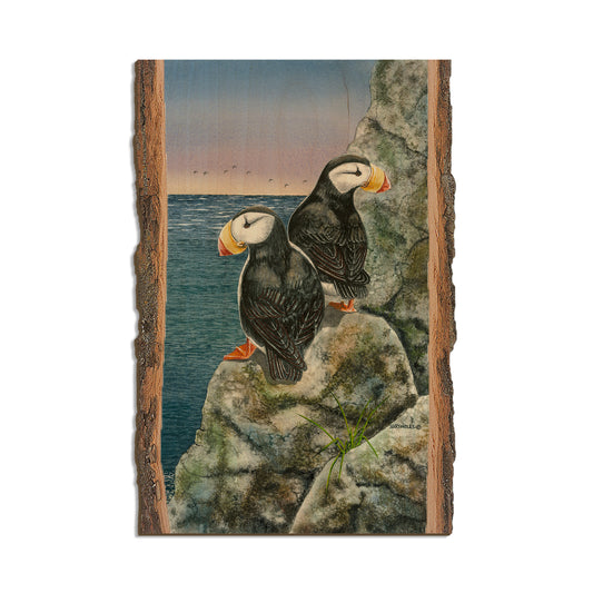 Bartholet's Horned Puffins  - Live Edge Live Edge Postcard (5pk // $2.80ea)