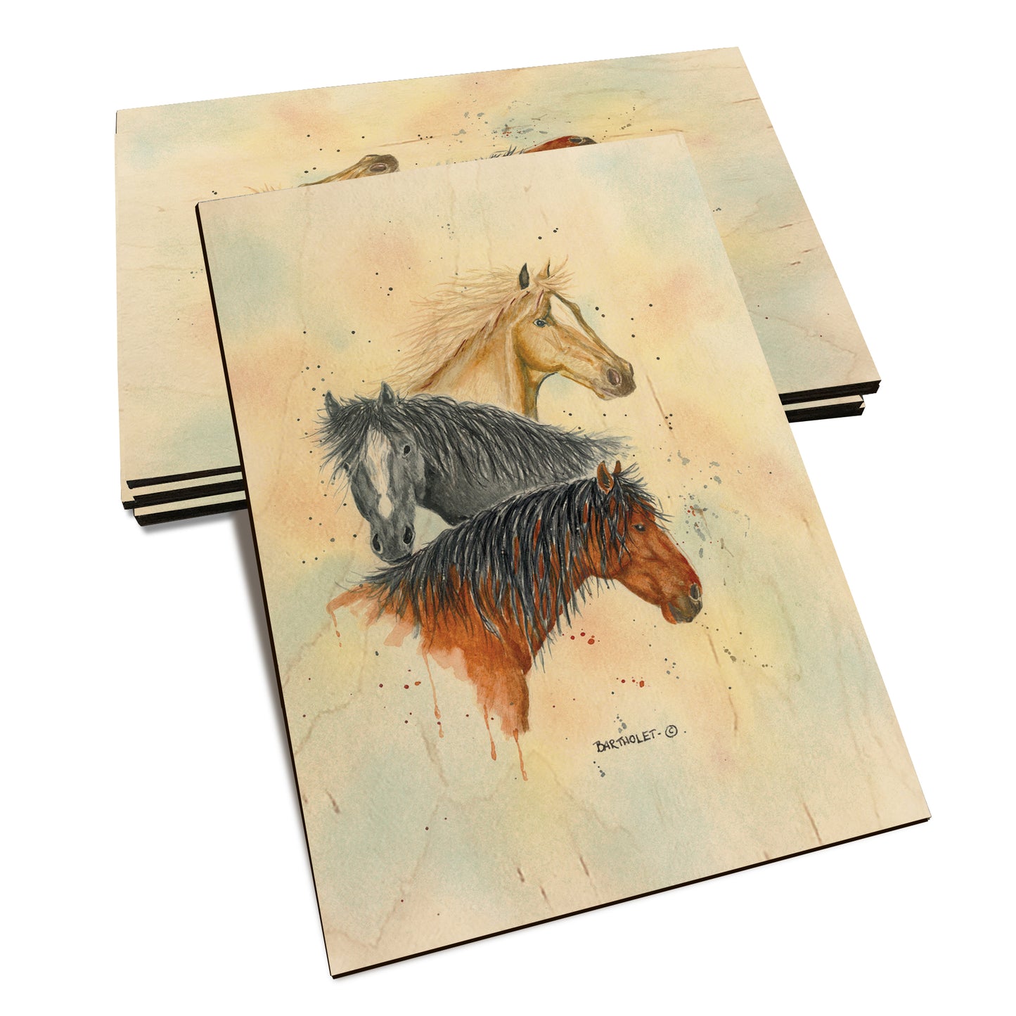 Bartholet's Horse Trio  - Classic Edge Classic Edge Postcard (5pk // $2.80ea)