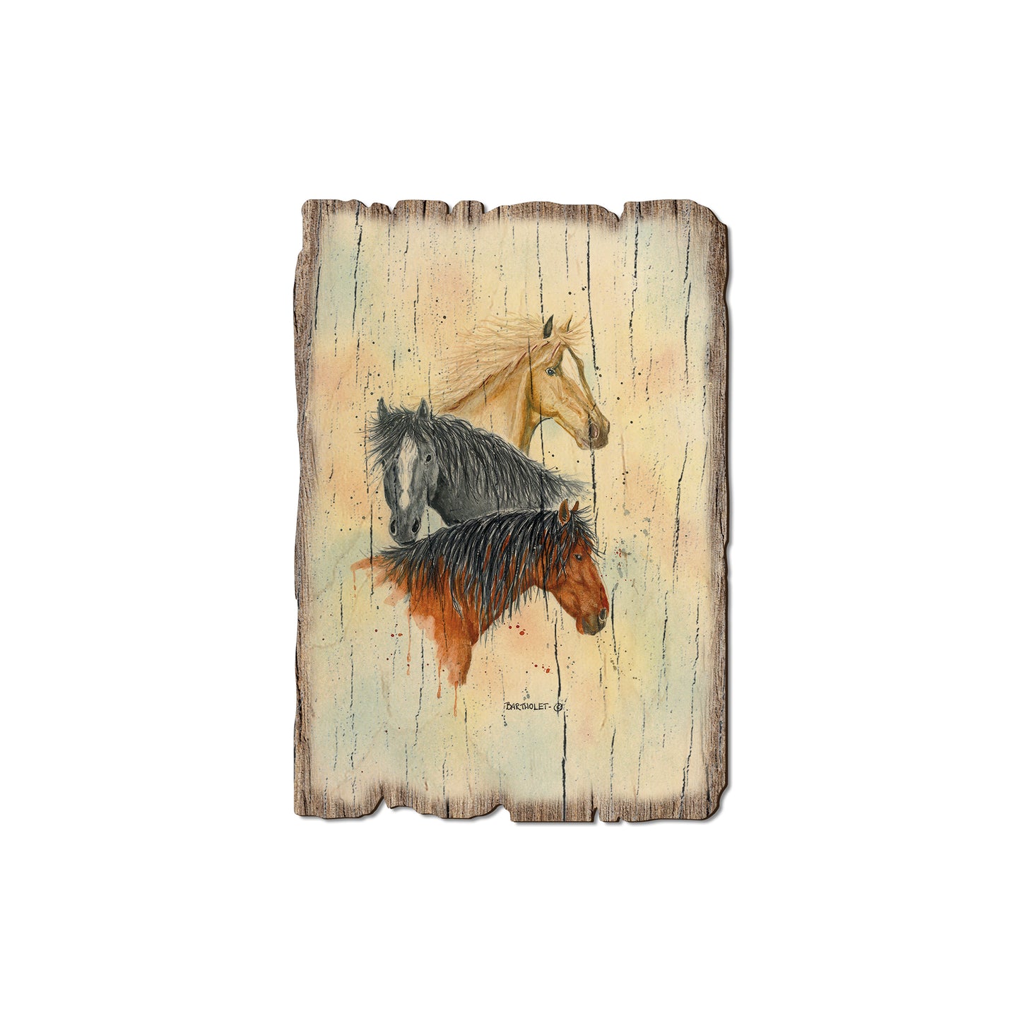 Bartholet's Horse Trio - Rustic Edge Postcards & Magnets Rustic Edge Magnet (5pk // $2.80ea)