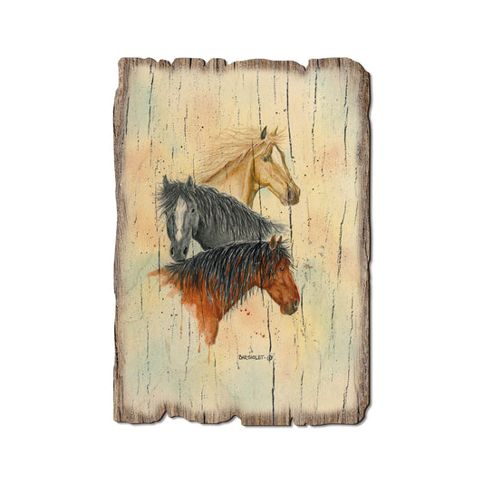 Bartholet's Horse Trio - Rustic Edge Postcards & Magnets Rustic Edge Postcard (5pk // $2.80ea)