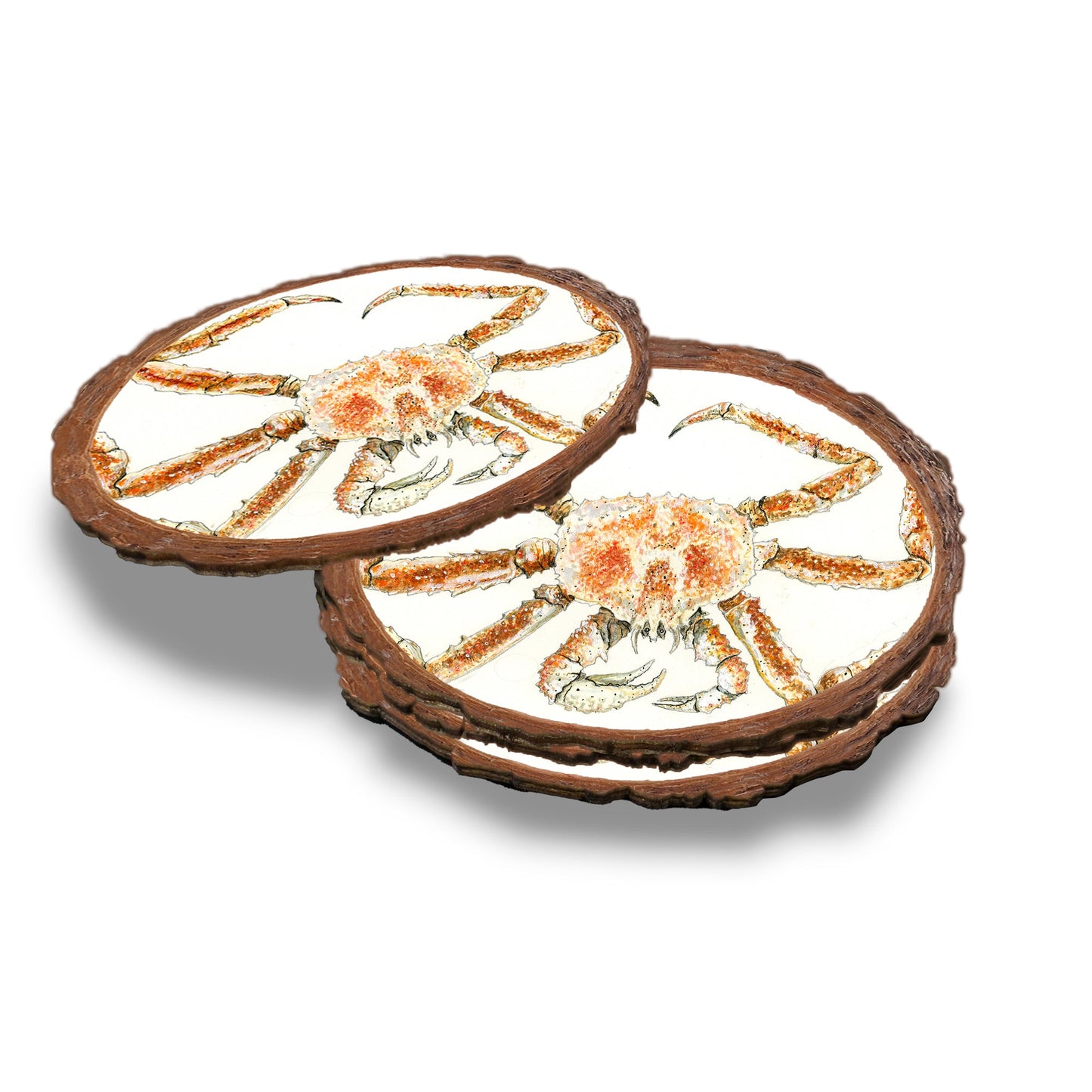 Bartholet's King Crab - Live Edge Magnet Live Edge Coaster (5pk // $2.80ea)