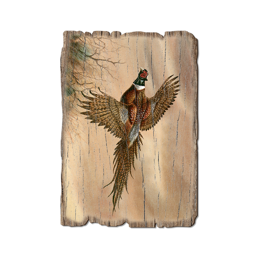 Greeting Card: Weathered Edge - Bartholet's Kaleidoscope Pheasant