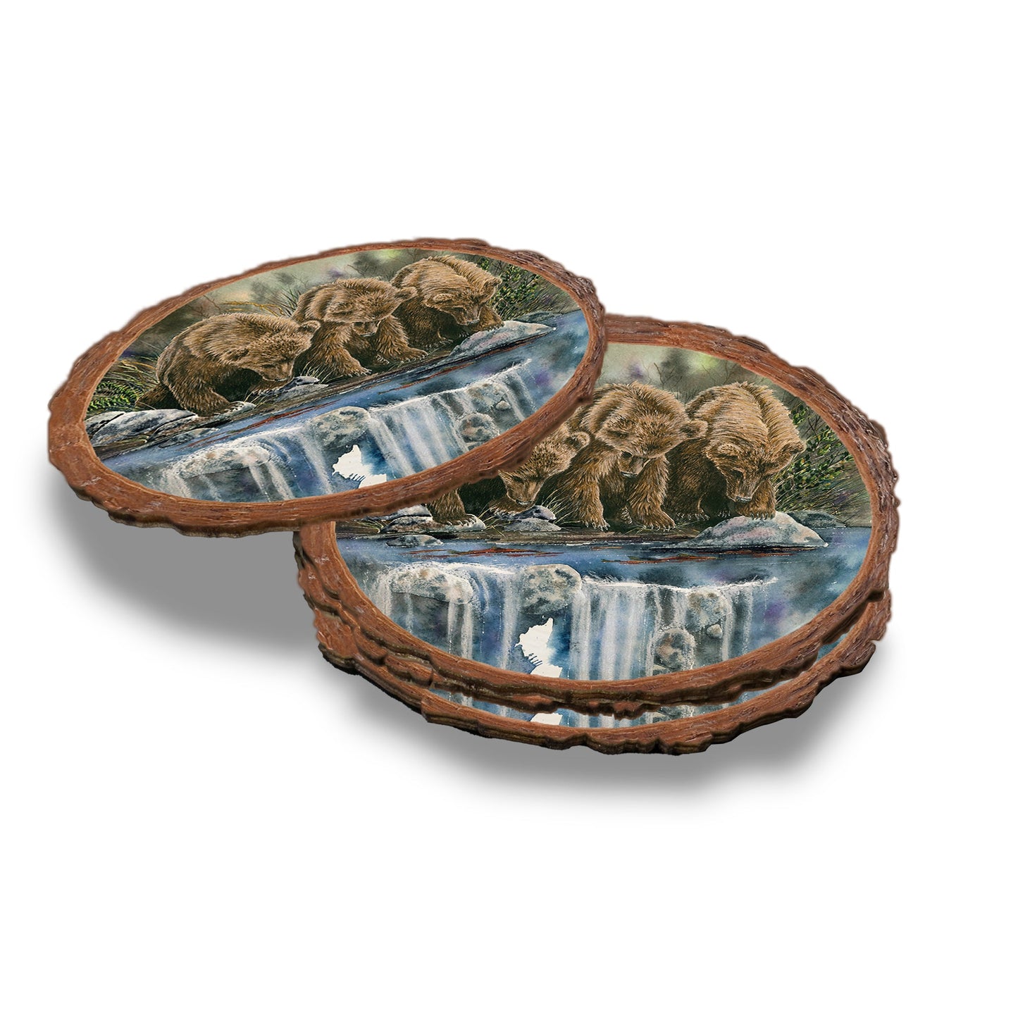 Bartholet's Looks Like Fish (Looks Like Sockeye)  - Live Edge Live Edge Coaster (5pk // $2.80ea)