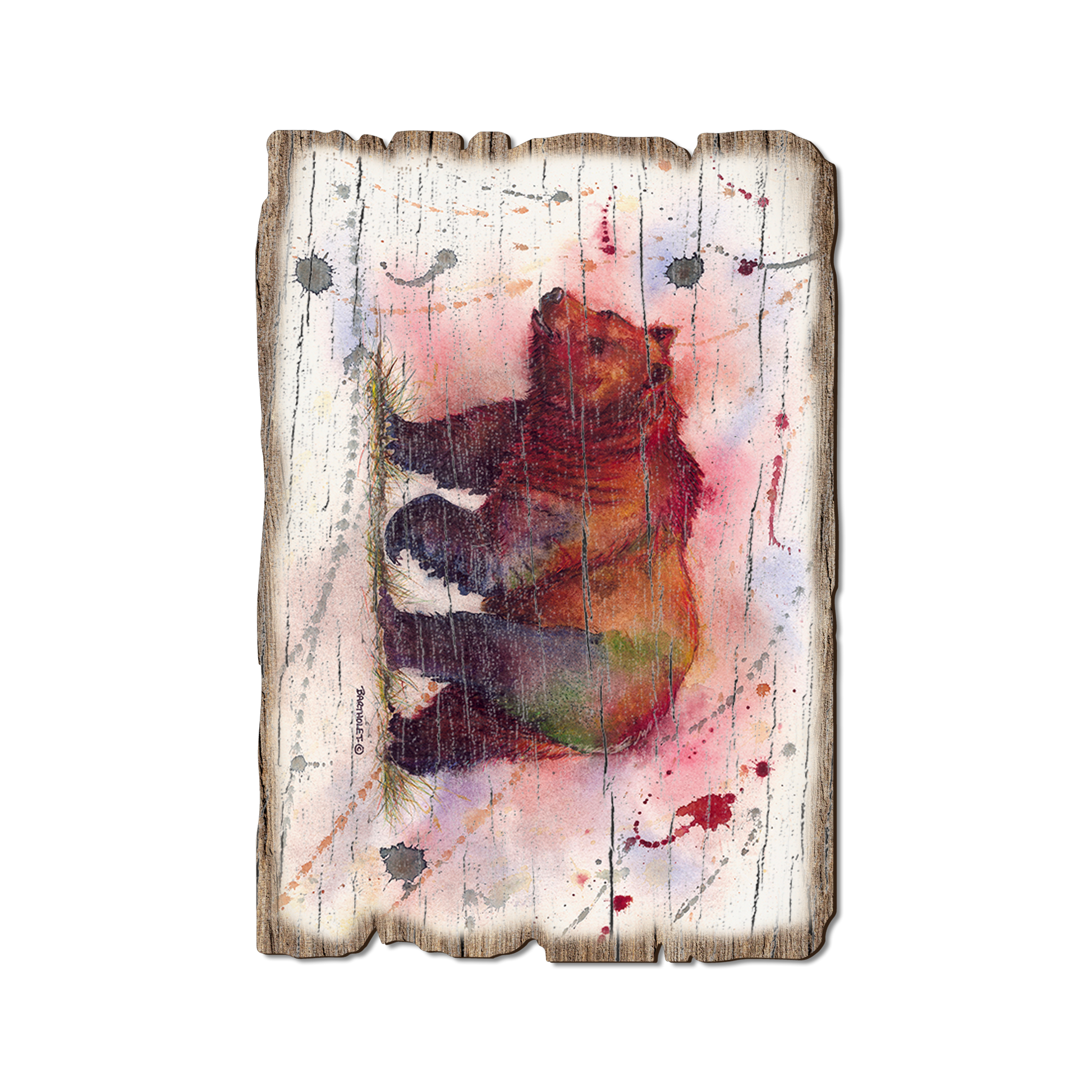 Greeting Card: Weathered Edge - Bartholet's Mr. Grizzly