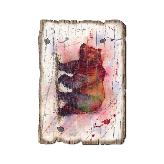 Greeting Card: Weathered Edge - Bartholet's Mr. Grizzly