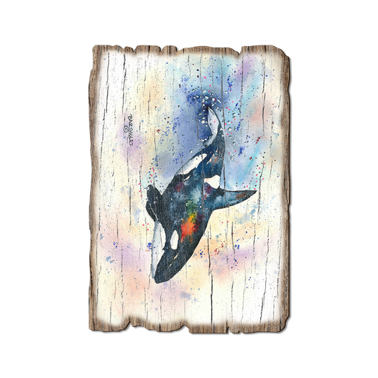 Greeting Card: Weathered Edge - Bartholet's Orca