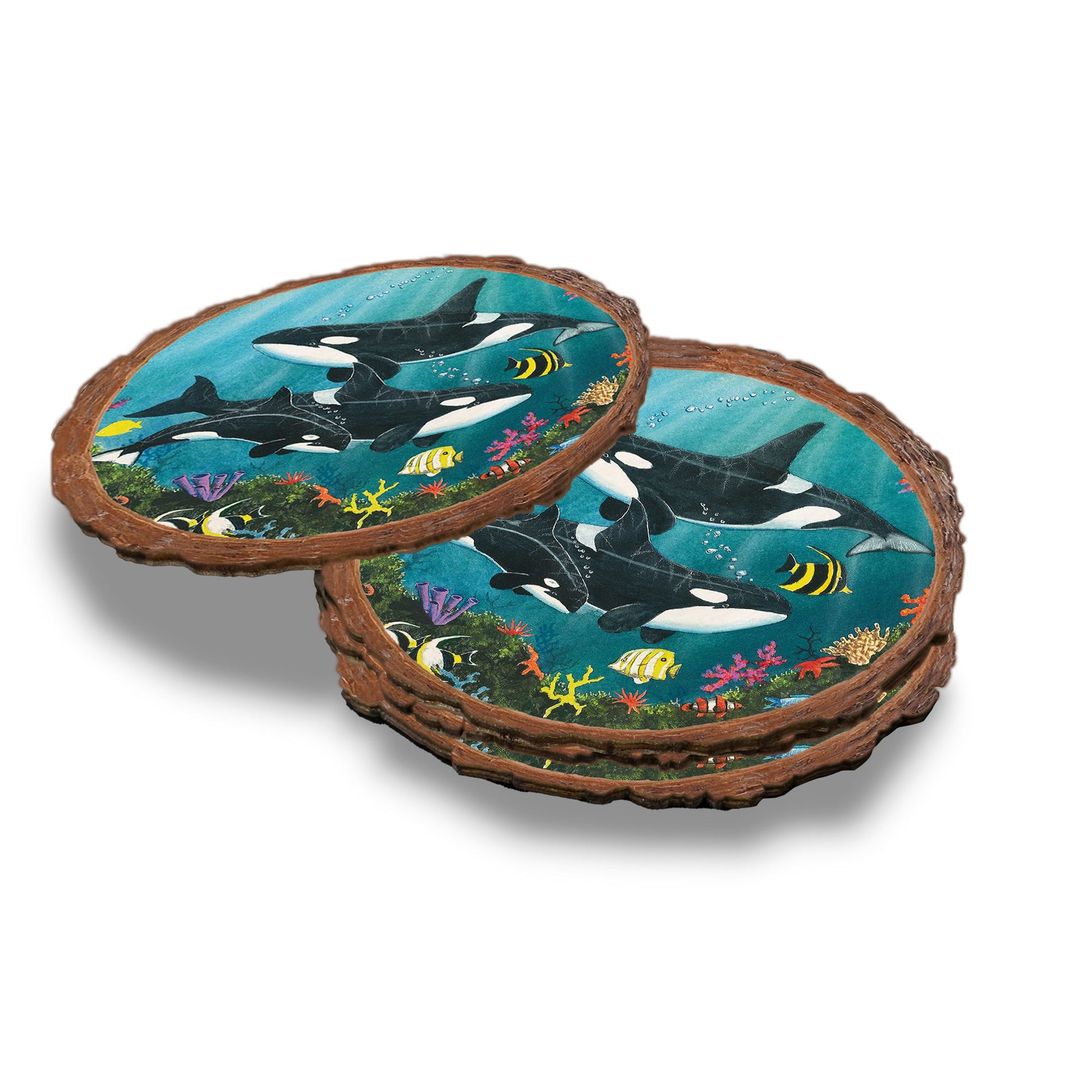 Bartholet's Orca Joy  - Live Edge Live Edge Coaster (5pk // $2.80ea)