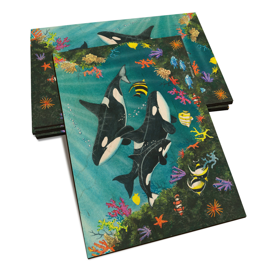 Bartholet's Orca Joy  - Classic Edge Classic Edge Postcard (5pk // $2.80ea)