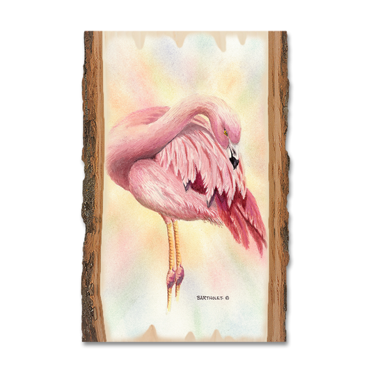 Magnet: Live Edge - Bartholet's Pink Flamingo
