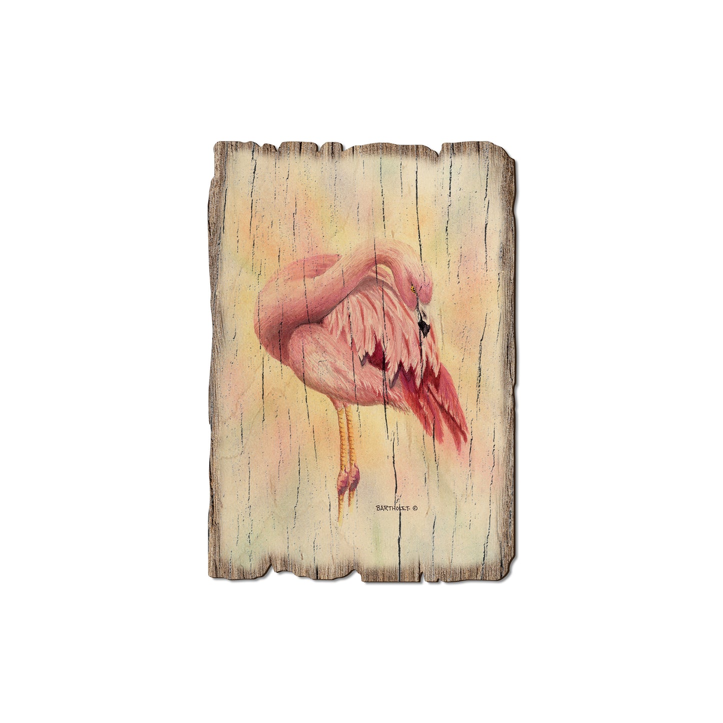 Bartholet's Pink Flamingo - Rustic Edge Postcards & Magnets Rustic Edge Magnet (5pk // $2.80ea)