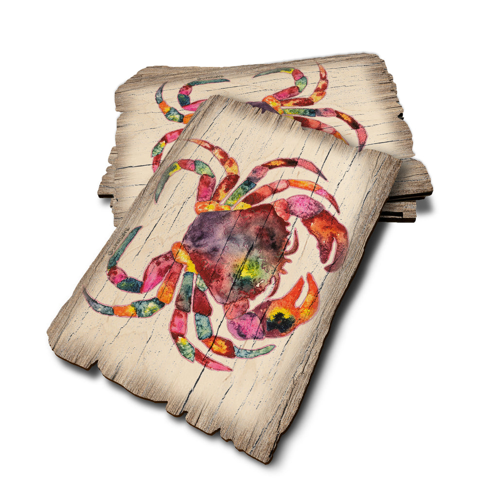 Bartholet's Rainbow Crab - Weathered Edge Rustic Edge Postcard (5pk // $2.80ea)