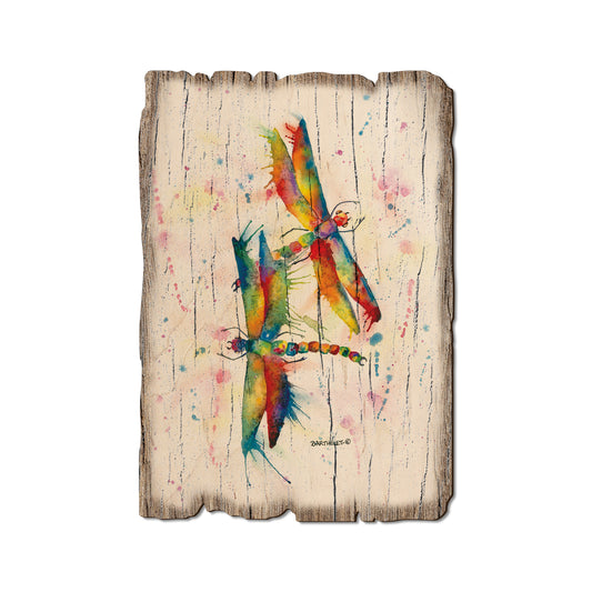 Bartholet's Rainbow Dragonflies Courtship - Rustic Edge Postcards & Magnets Rustic Edge Postcard (5pk // $2.80ea)
