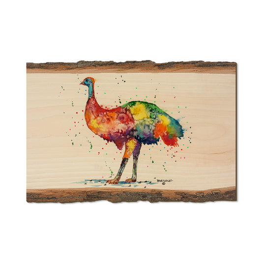 Bartholet's Rainbow Emu  - Live Edge Live Edge Postcard (5pk // $2.80ea)
