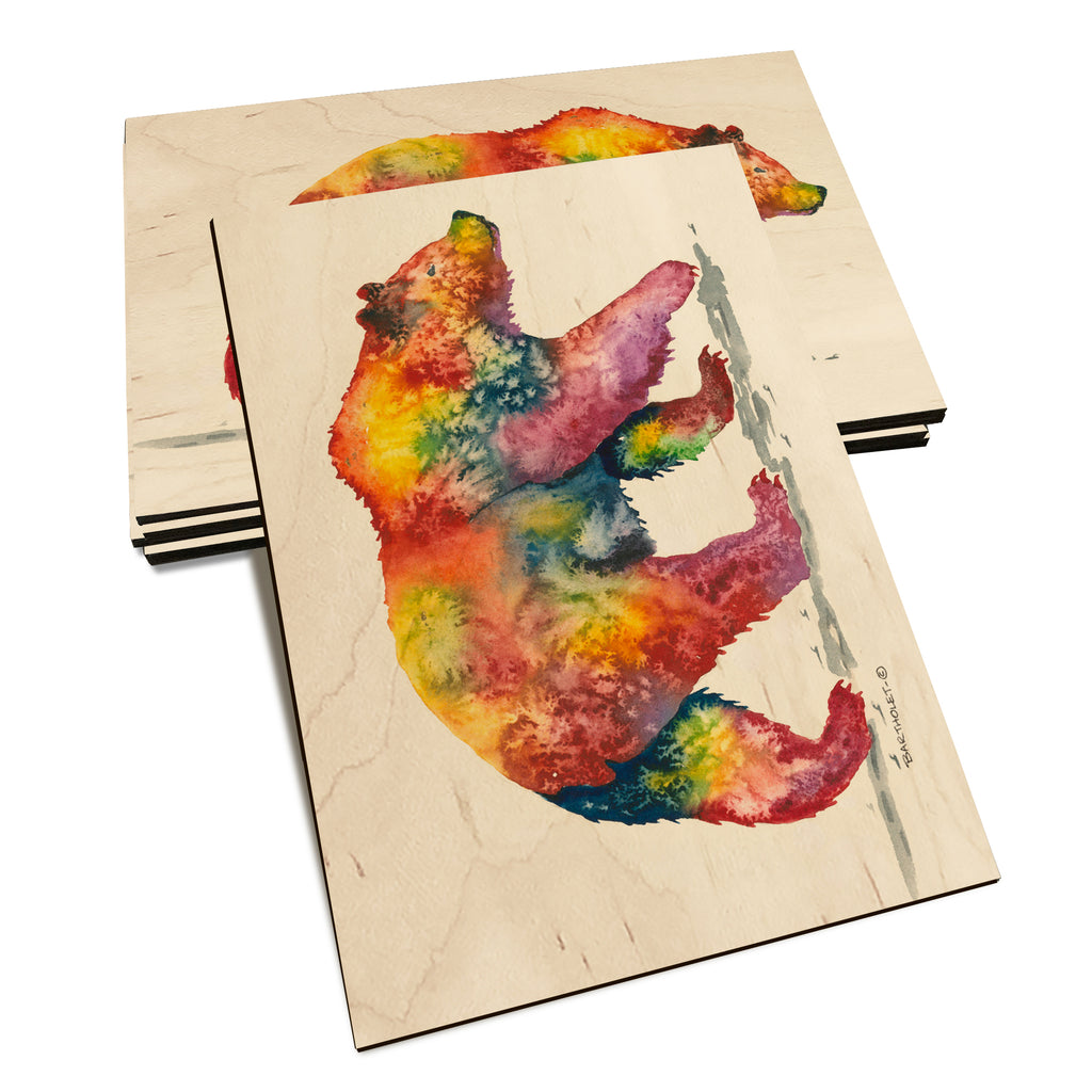 Bartholet's Rainbow Grizzly  - Classic Edge Classic Edge Postcard (5pk // $2.80ea)